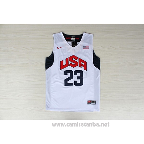 Camiseta USA 2012 Kyrie Irving #23 Blanco